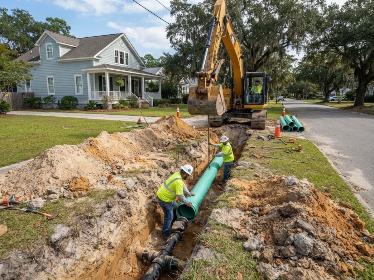Sewer Line Replacement in Wilmington, NC in Wilmington, NC